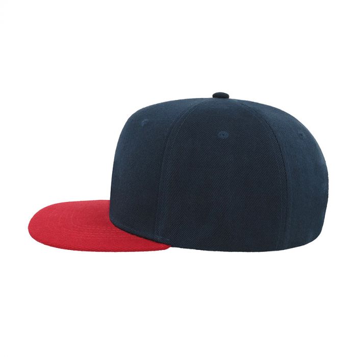 Бейсболка SNAP BACK 400, синий, красный