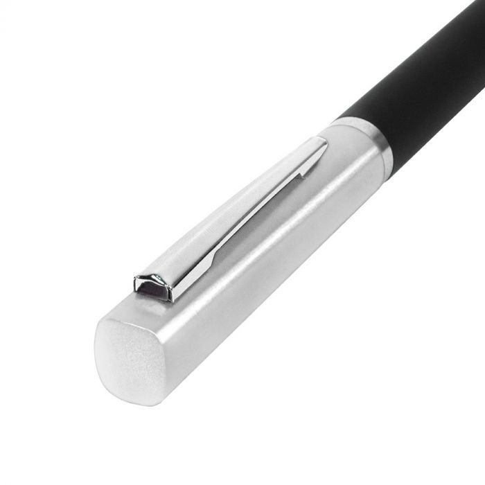 Ручка шариковая M1, серебристый, черный