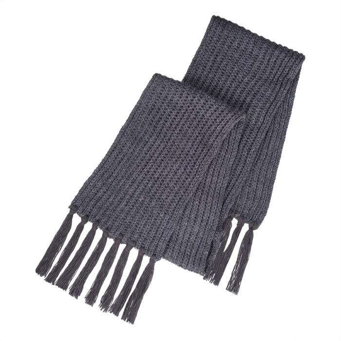 Вязаный комплект шарф и шапка GoSnow, темно-серый