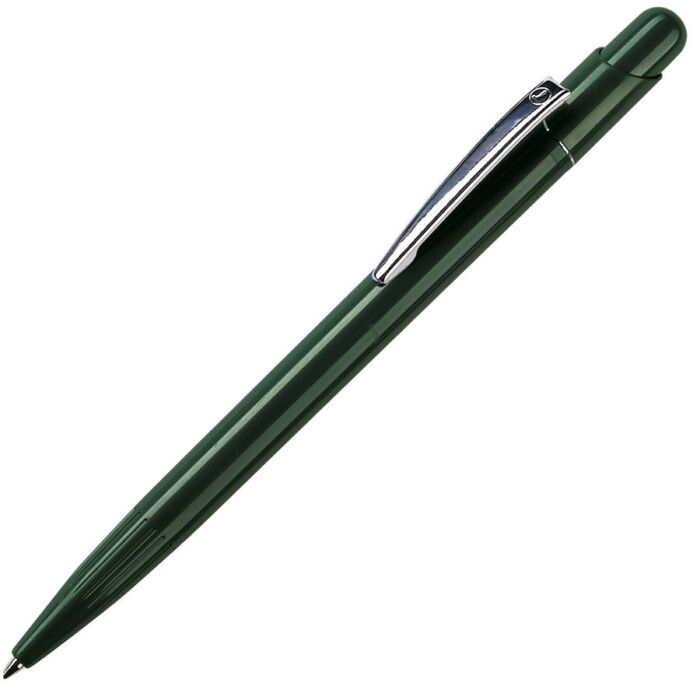 Ручка шариковая MIR, зеленый, серебристый