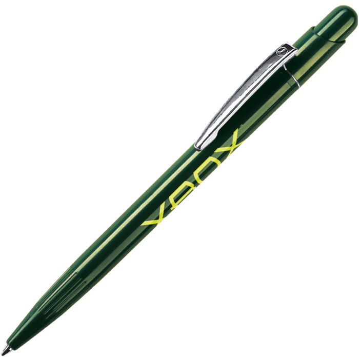 Ручка шариковая MIR, зеленый, серебристый