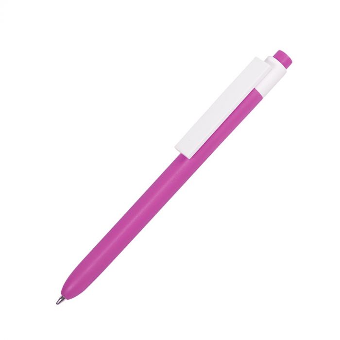 Ручка шариковая RETRO, розовый, белый