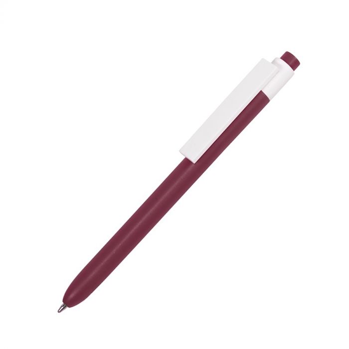 Ручка шариковая RETRO, бордовый, белый