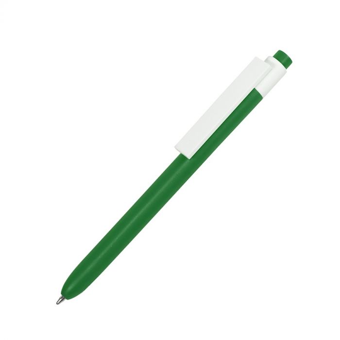 Ручка шариковая RETRO, зеленый, белый