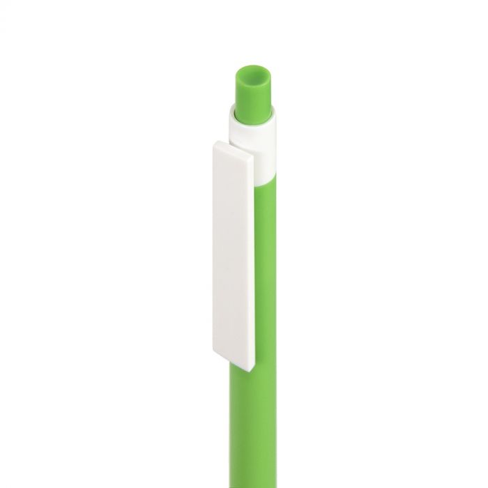 Ручка шариковая RETRO, зеленое яблоко, белый