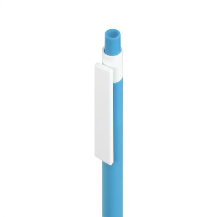 Ручка шариковая RETRO, голубой, белый