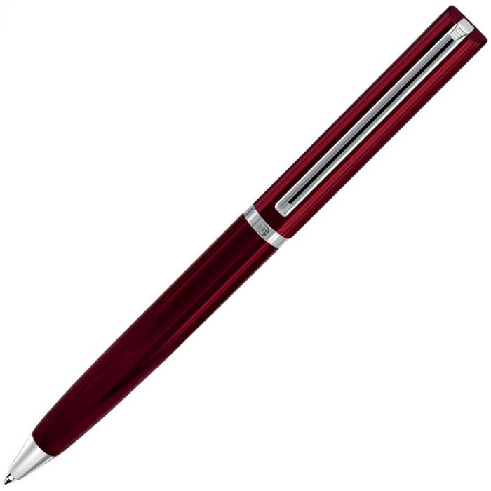 Ручка шариковая BULLET, красный, серебристый