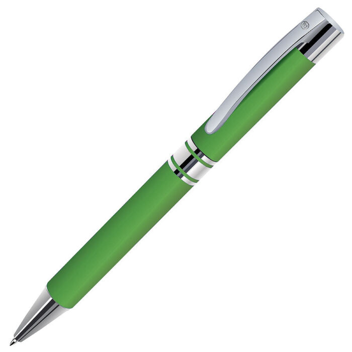 Ручка шариковая CITRUS, зеленый, серебристый