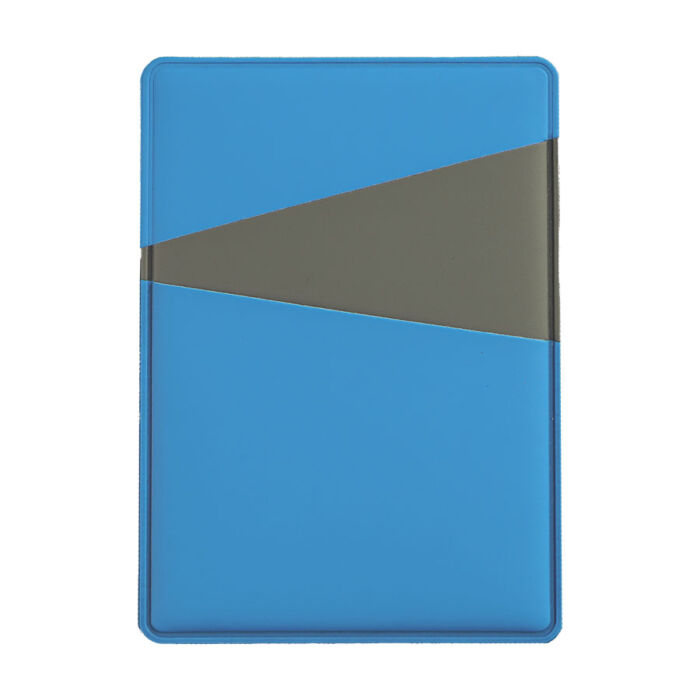 Чехол для карт Simply с тремя косыми карманами, голубой, серый
