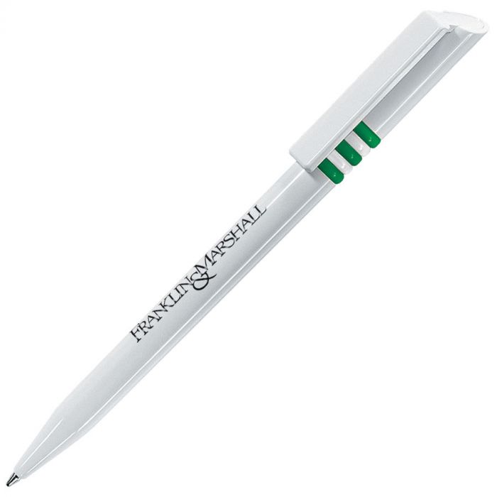 Ручка шариковая GRIFFE, белый, зеленый
