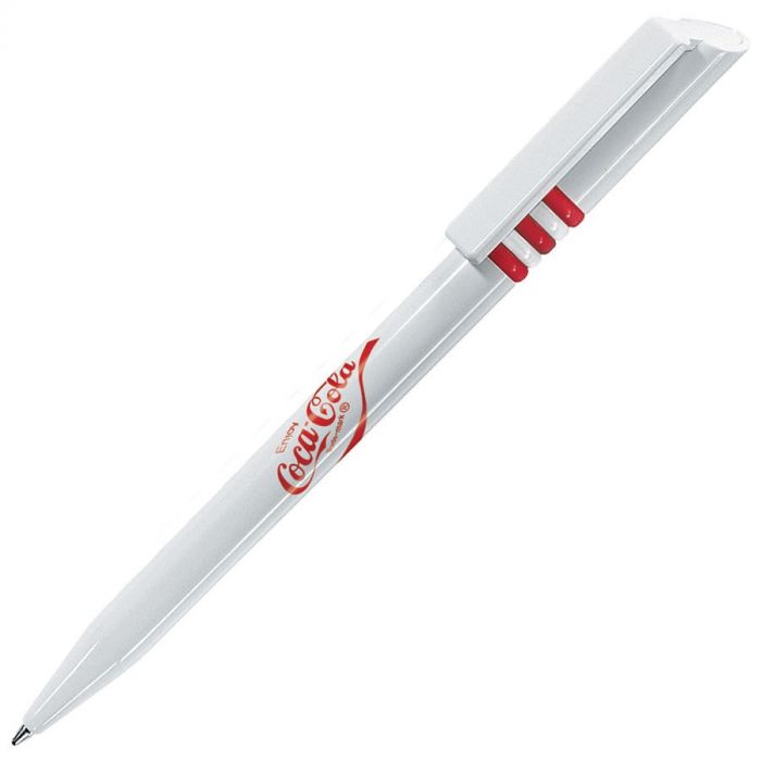 Ручка шариковая GRIFFE, белый, красный