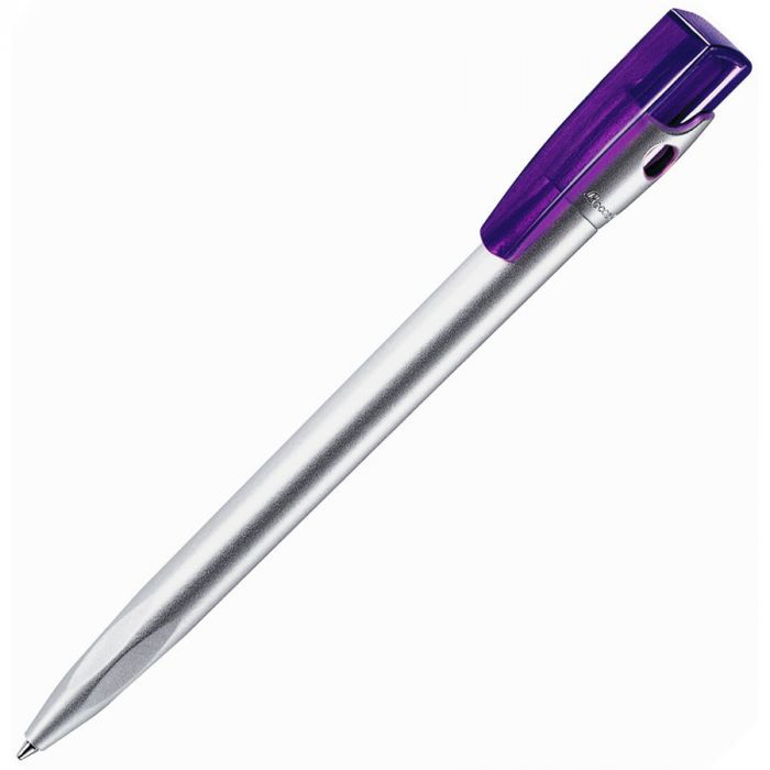 Ручка шариковая KIKI SAT, фиолетовый, серебристый