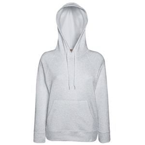 Толстовка женская без начеса LIGHTWEIGH HOODED SWEAT 240, серый меланж