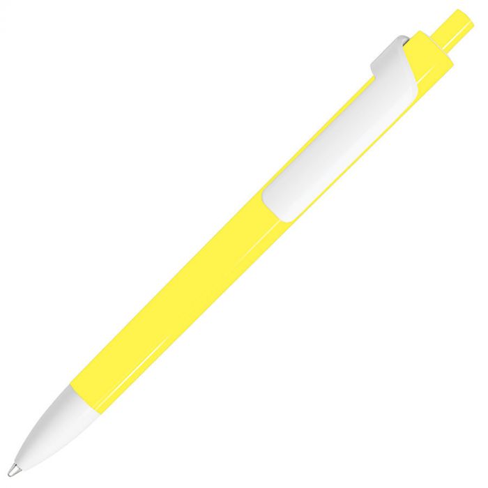 Ручка шариковая FORTE, желтый, белый