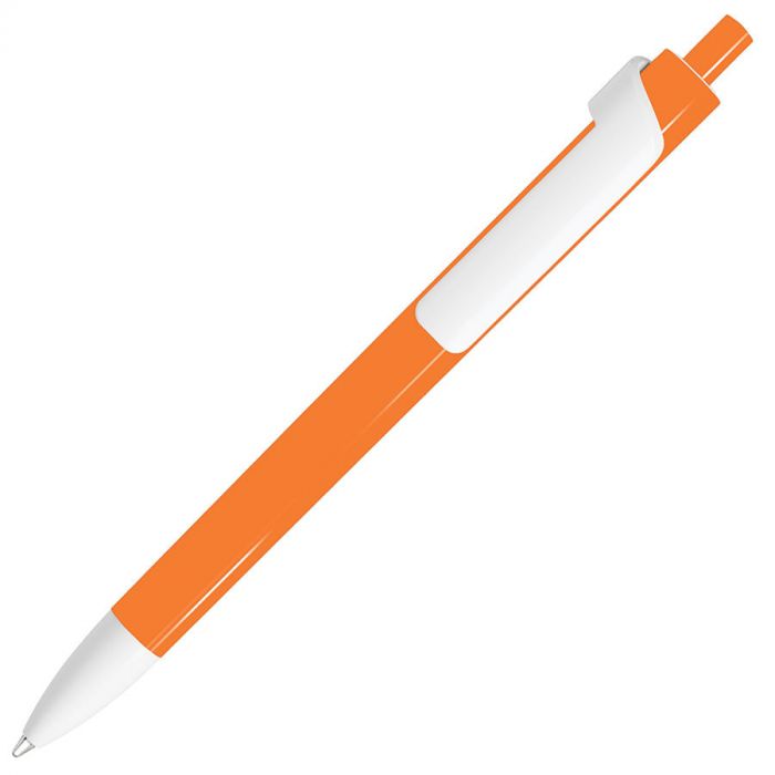 Ручка шариковая FORTE, оранжевый, белый