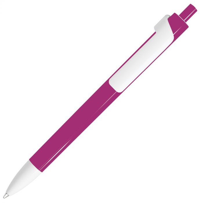 Ручка шариковая FORTE, розовый, белый