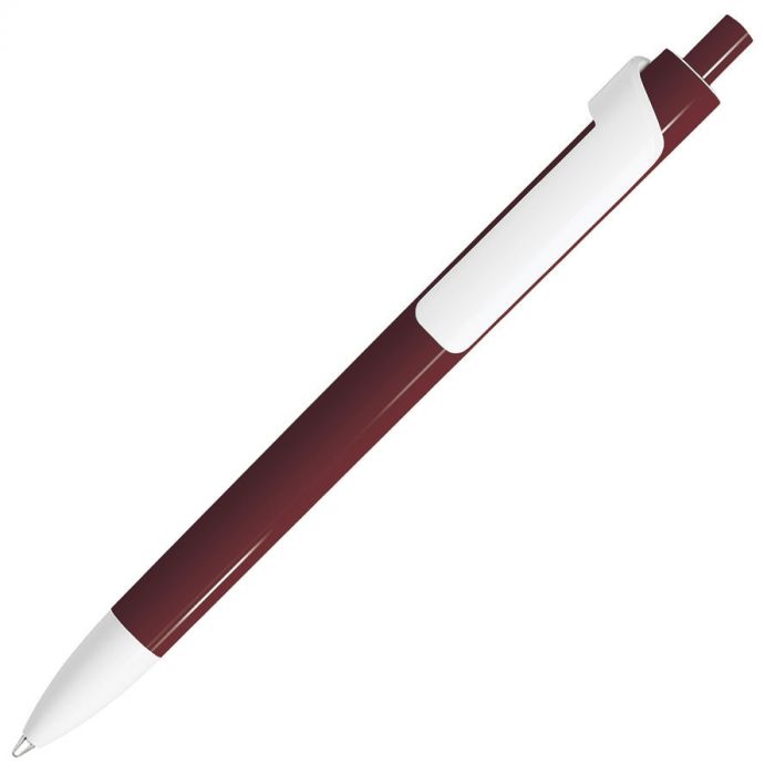 Ручка шариковая FORTE, бордовый, белый