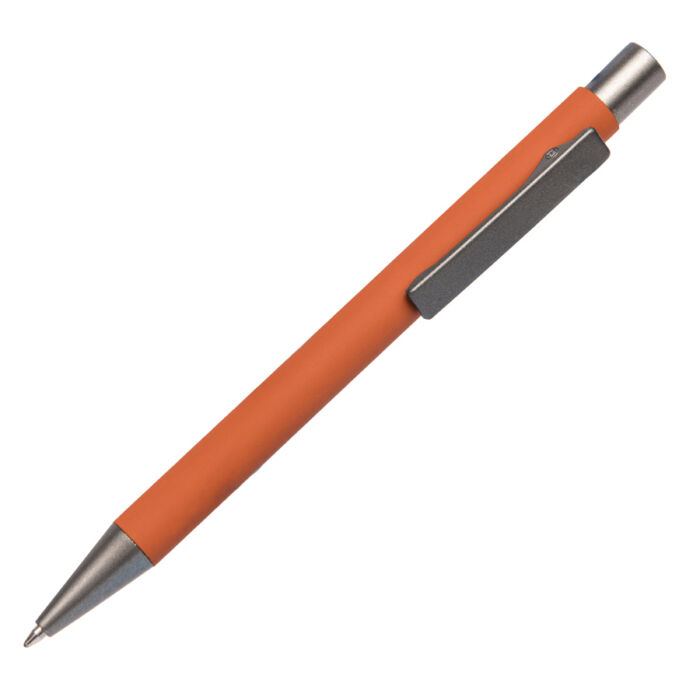 Ручка шариковая FACTOR, оранжевый, серый