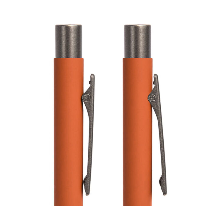 Ручка шариковая FACTOR, оранжевый, серый