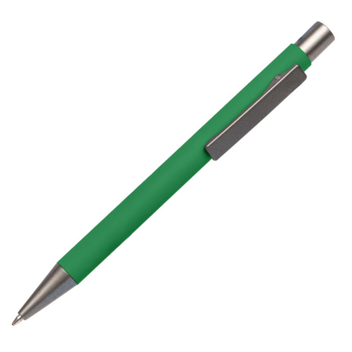 Ручка шариковая FACTOR, зеленый, серый