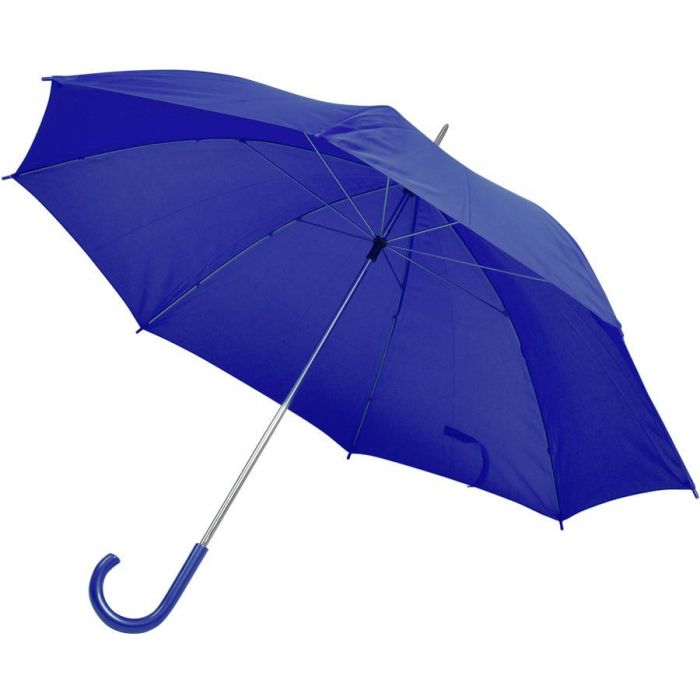 Зонт-трость с пластиковой ручкой, синий