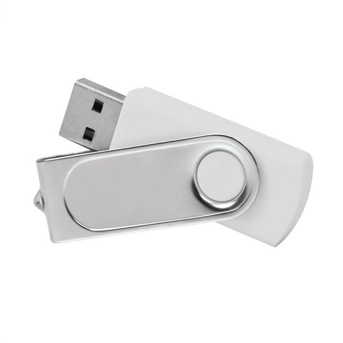 USB flash-карта Dropex (8Гб), белый, серебристый