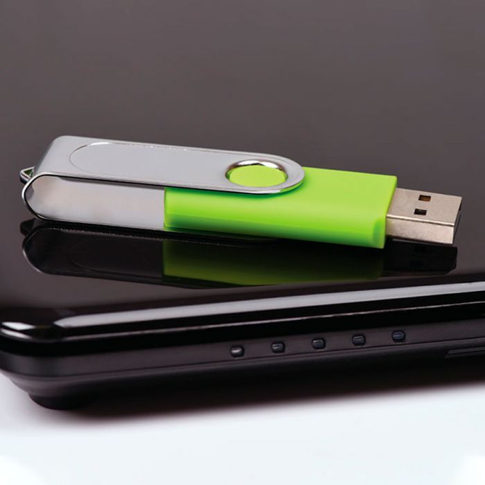 USB flash-карта Dropex (8Гб), белый, серебристый