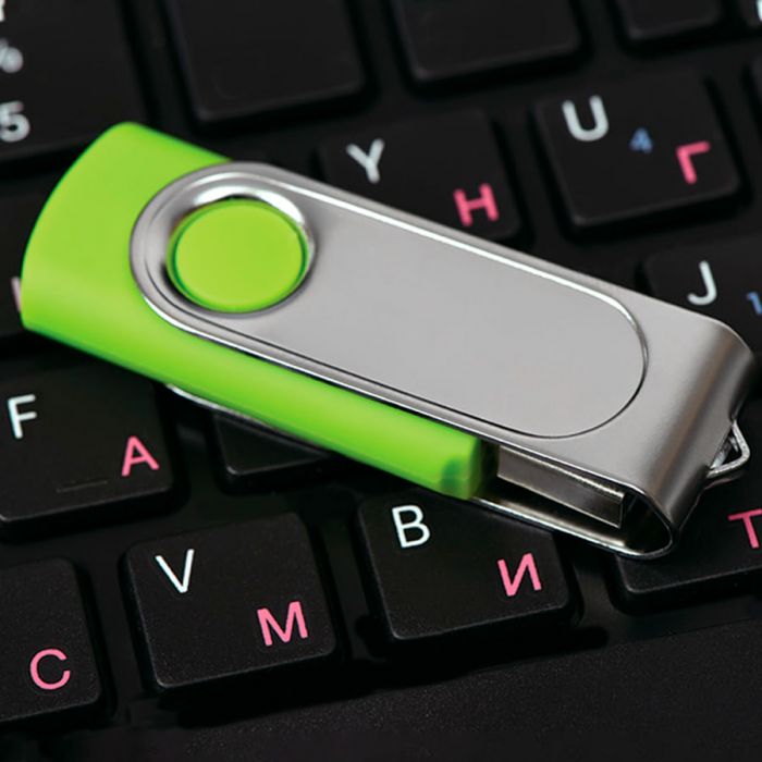 USB flash-карта Dropex (8Гб), белый, серебристый