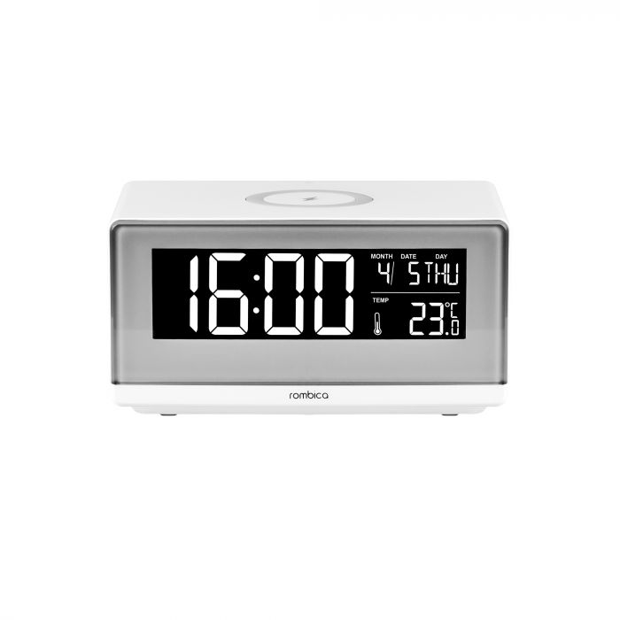 Беспроводное ЗУ с часами-будильником Rombica Timebox 2