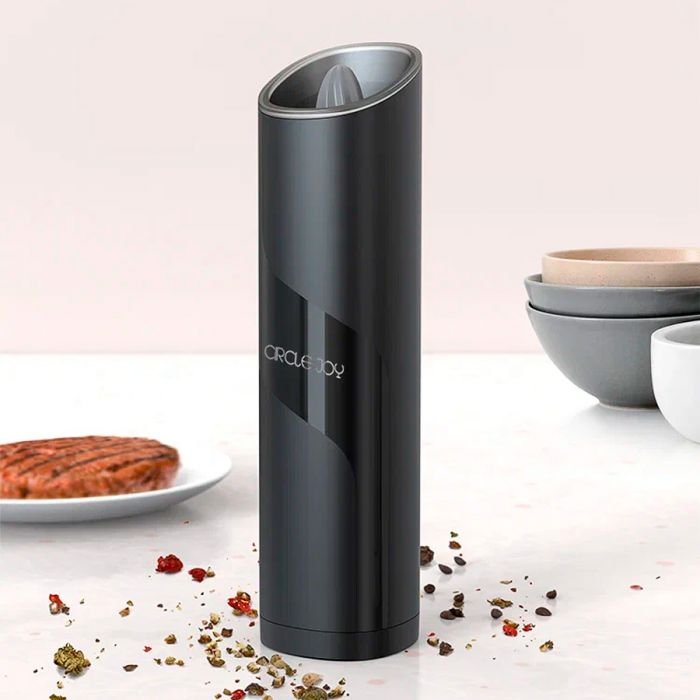 Электрическая мельница для специй Circle Joy Gravity Electric Grinder, серебро