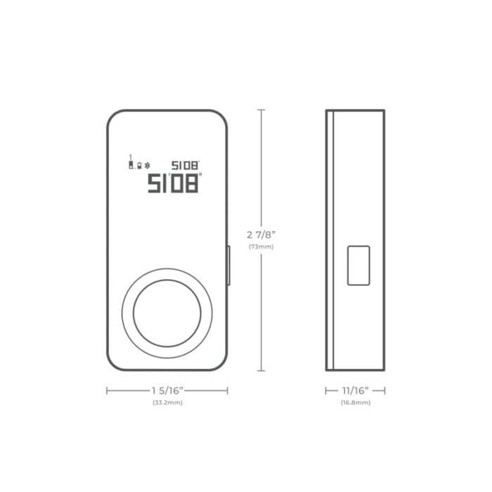 Лазерная рулетка HOTO Smart Laser Measure