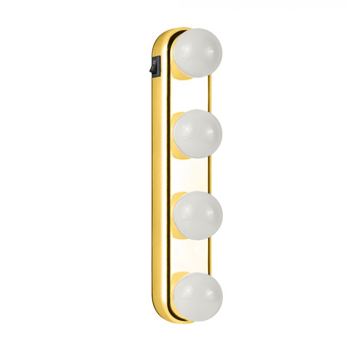 Беспроводной светильник на присосках Rombica LED Beauty, золотой