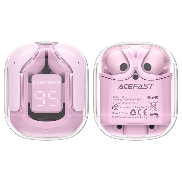 Наушники True Wireless ACEFAST T6 ENC, розовый