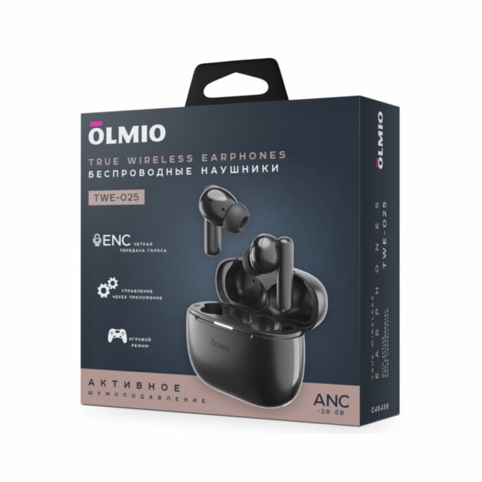 Наушники True Wireless Olmio TWE-25