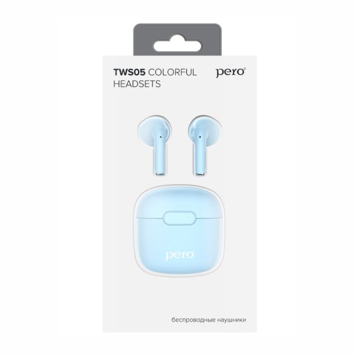 Наушники True Wireless PERO TWS05 COLORFUL, желтый