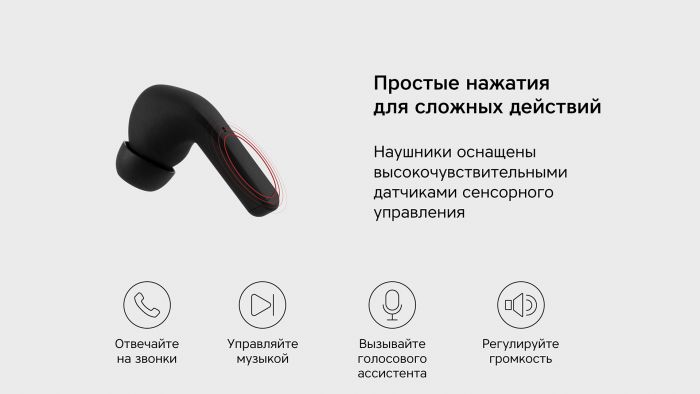 Наушники True Wireless Rombica Mysound Free Pro, белый