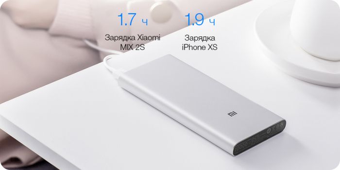 ПЗУ Xiaomi Mi Power Bank 3, серебро