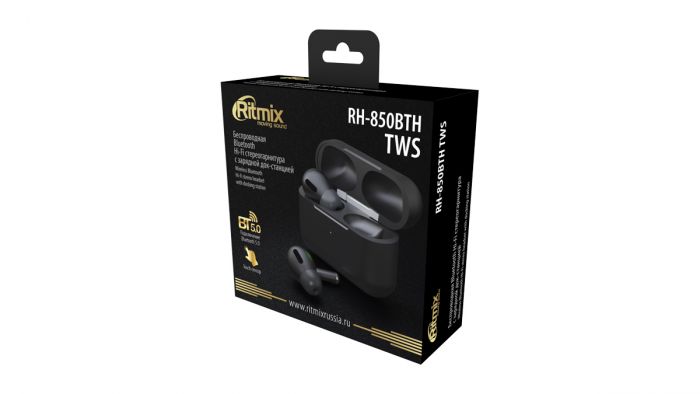 Наушники True Wireless Ritmix RH-850BTH, белый