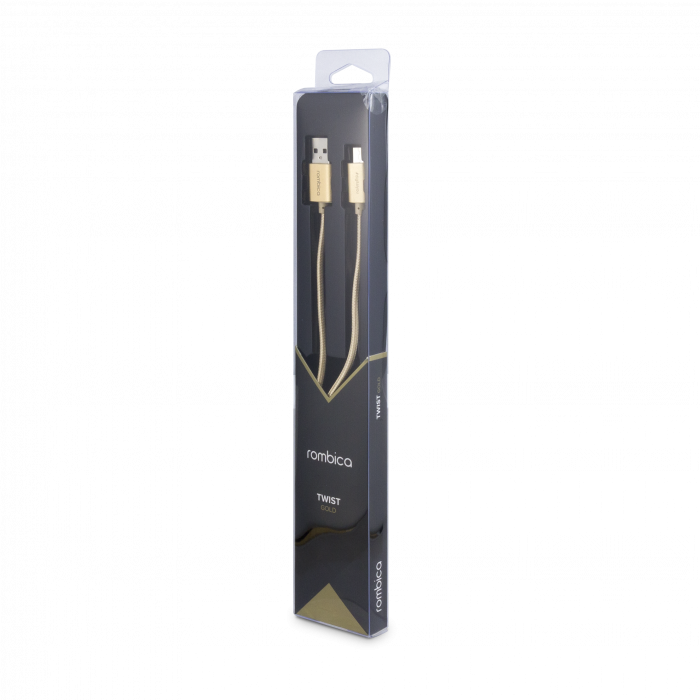 Кабель Micro USB Rombica Twist Gold