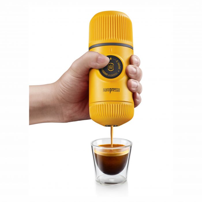 Ручная мини-кофемашина WACACO Nanopresso, желтый