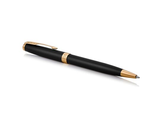 Ручка шариковая Parker Sonnet Core Matte Black GT, черный матовый/золотистый