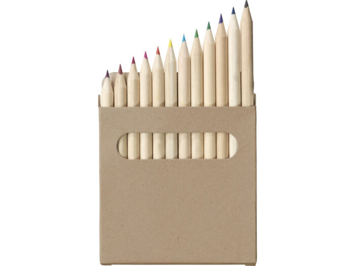 Набор карандашей для раскрашивания Artemaa с 12 предметами, натуральный