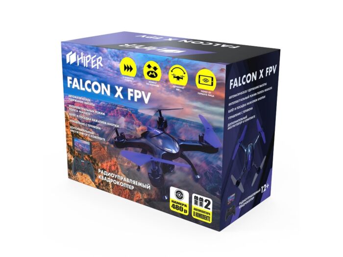 Радиоуправляемый квадрокоптер HIPER FALCON X FPV