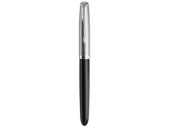 Ручка перьевая Parker 51 Core, F, черный, серебристый