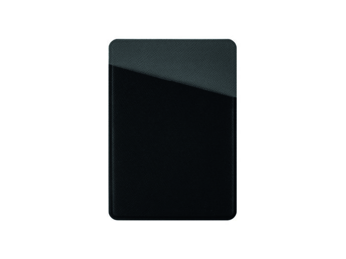 Картхолдер на 3 карты типа бейджа Favor, черный/серый