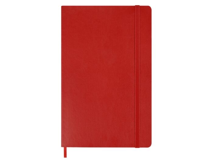 Записная книжка Moleskine Classic Soft (в линейку), Large (13х21см), красный