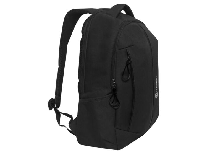 Рюкзак TORBER FORGRAD 2.0 с отделением для ноутбука 15,6, черный, полиэстер меланж, 46 х 31 x 17 см