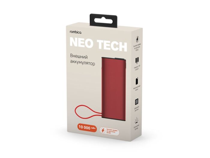 Внешний аккумулятор Rombica NEO Tech Red