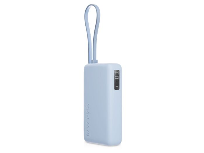Внешний аккумулятор со встроенным кабелем Xiaomi 67W Power Bank (Integrated Cable), 10000 мАч, голубой