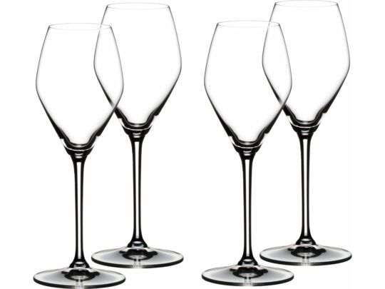 Набор бокалов Champagne Rose, 322 мл, 4 шт., прозрачный